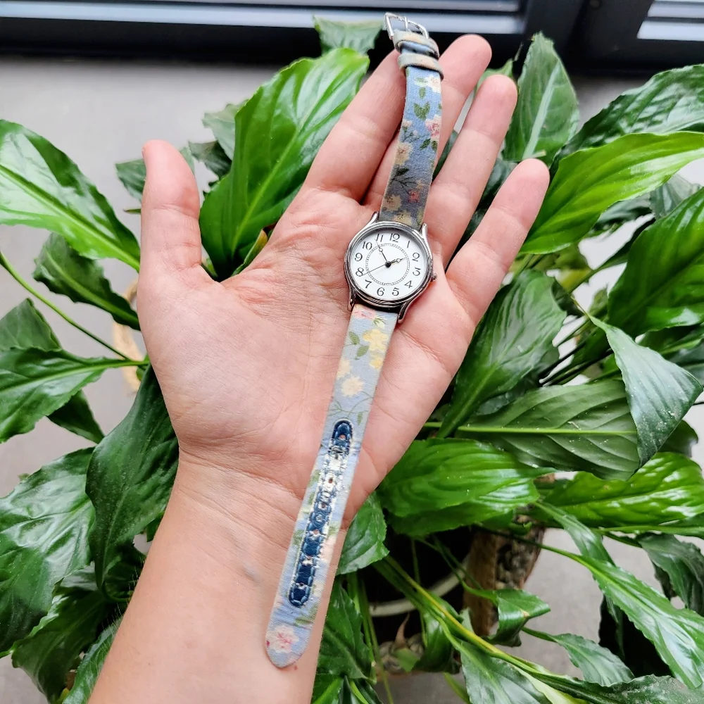 Marks & Spencer Floral Fabric Classic Watch